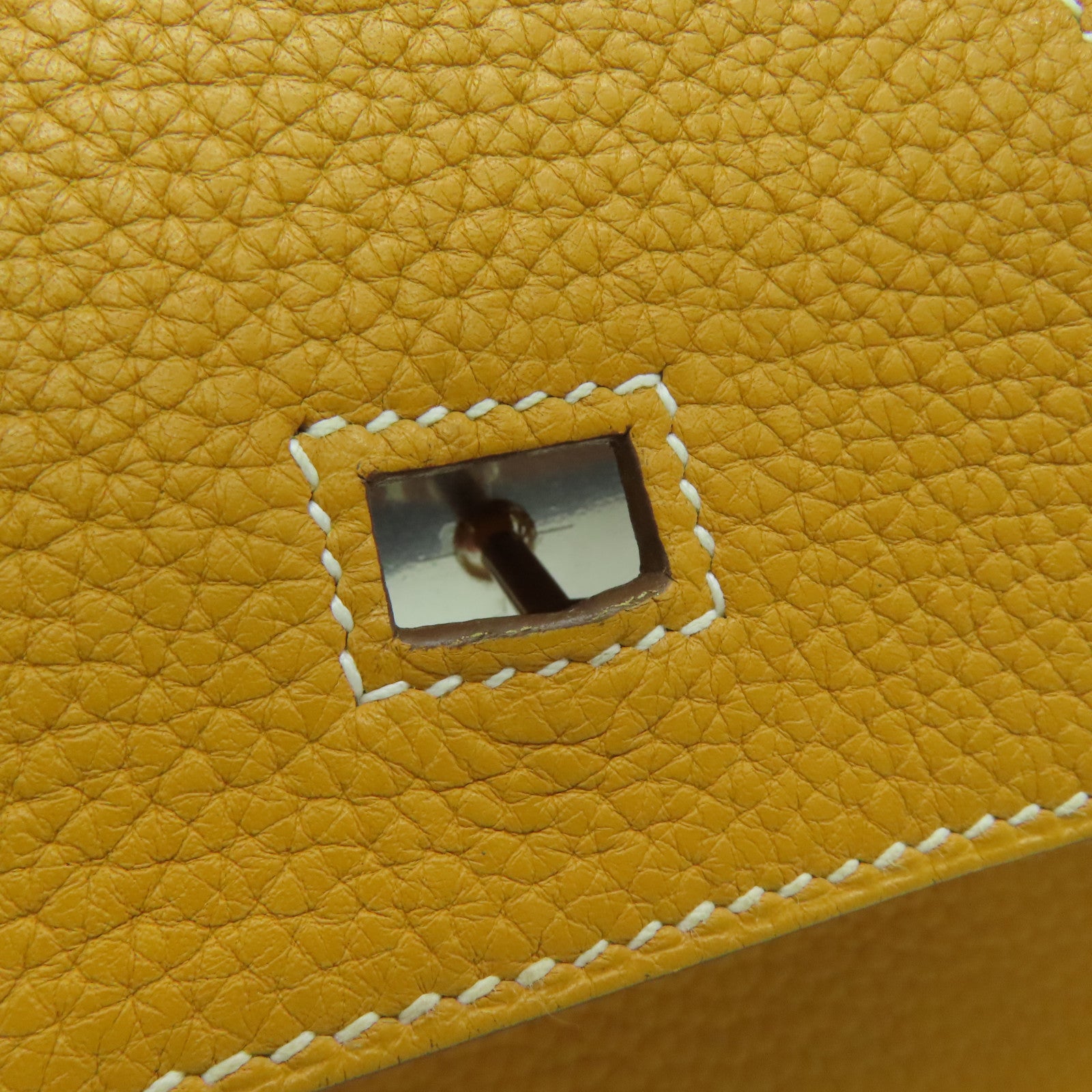 HERMES Togo皮革Birkin 30银扣手挽袋Moutrade芥末黄