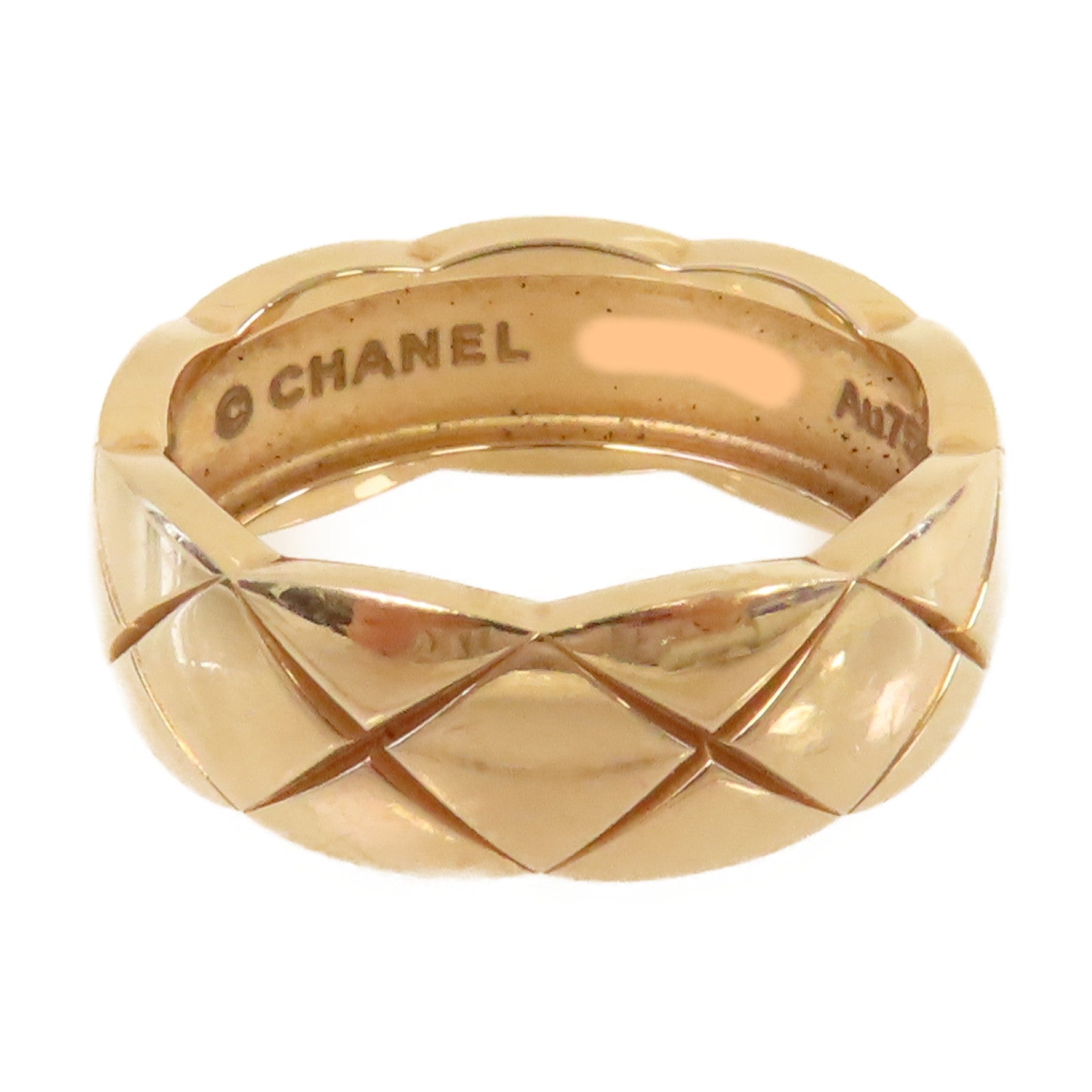 CHANEL 18K玫瑰金Co Co Crush Ring戒指#52/US#6.25
