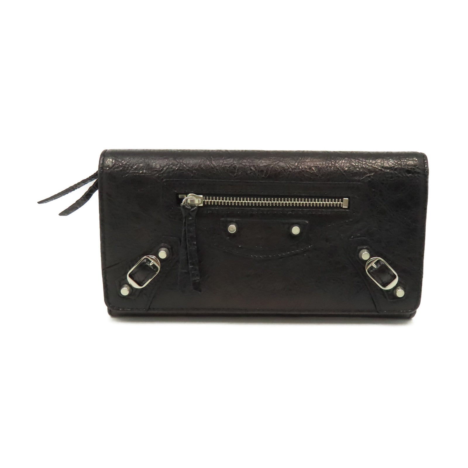 BALENCIAGA 牛皮皮革Long Wallet長錢包黑色