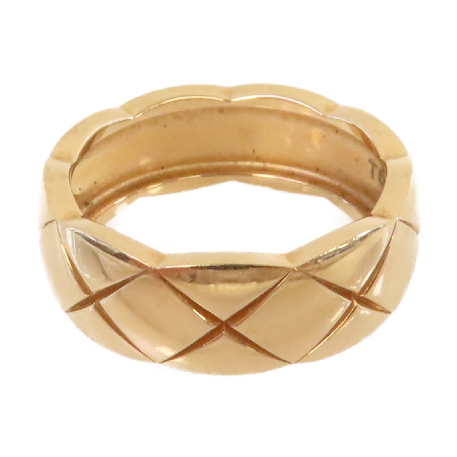 CHANEL 18K玫瑰金Co Co Crush Ring戒指#52/US#6.25