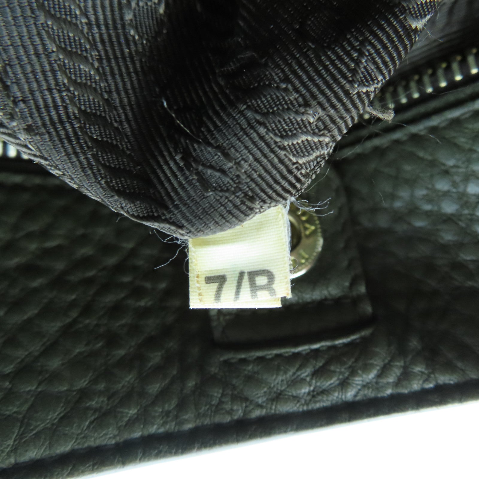 PRADA cowhide leather Shoulder Bag gold buckle handle shoulder bag green