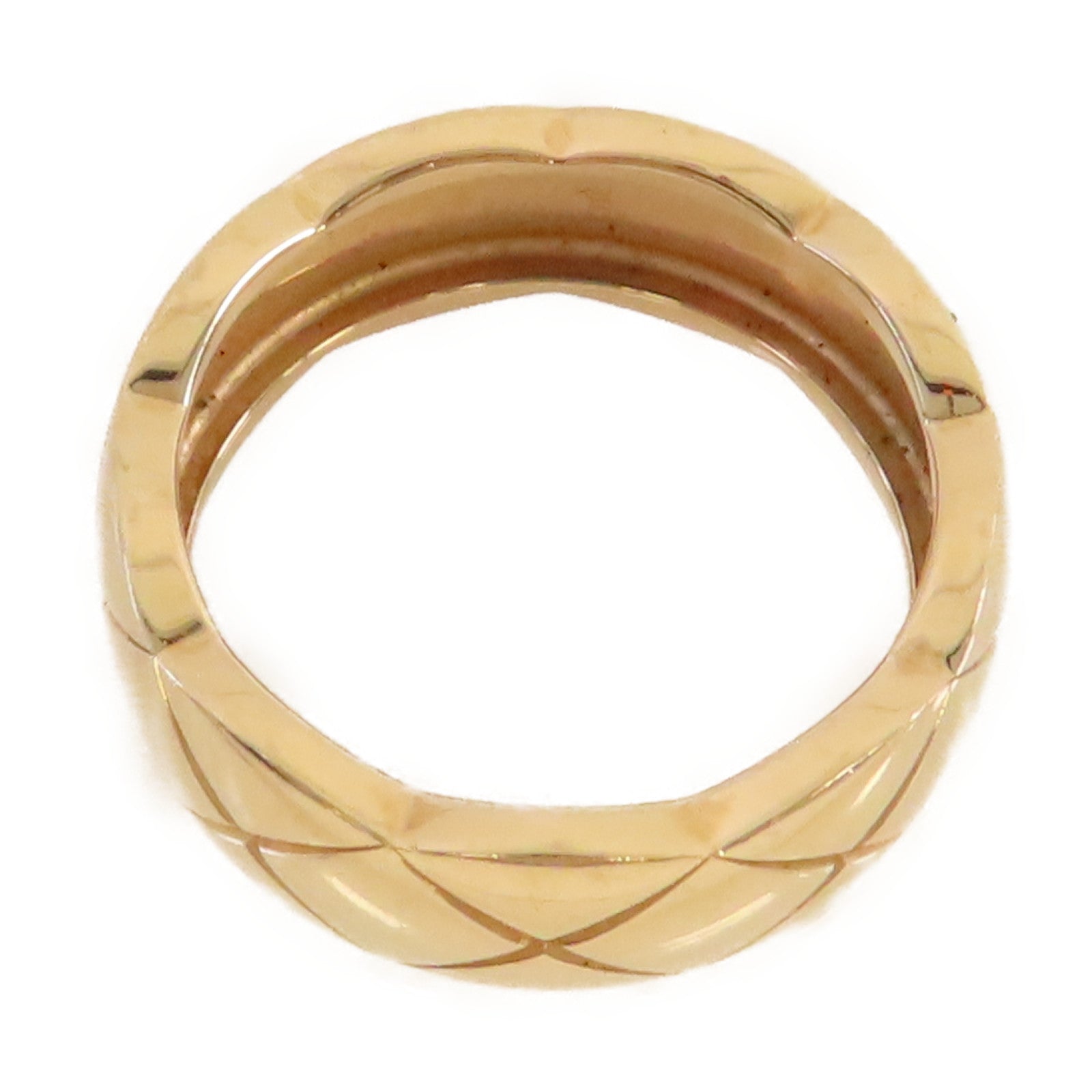 CHANEL 18K玫瑰金Co Co Crush Ring戒指#52/US#6.25