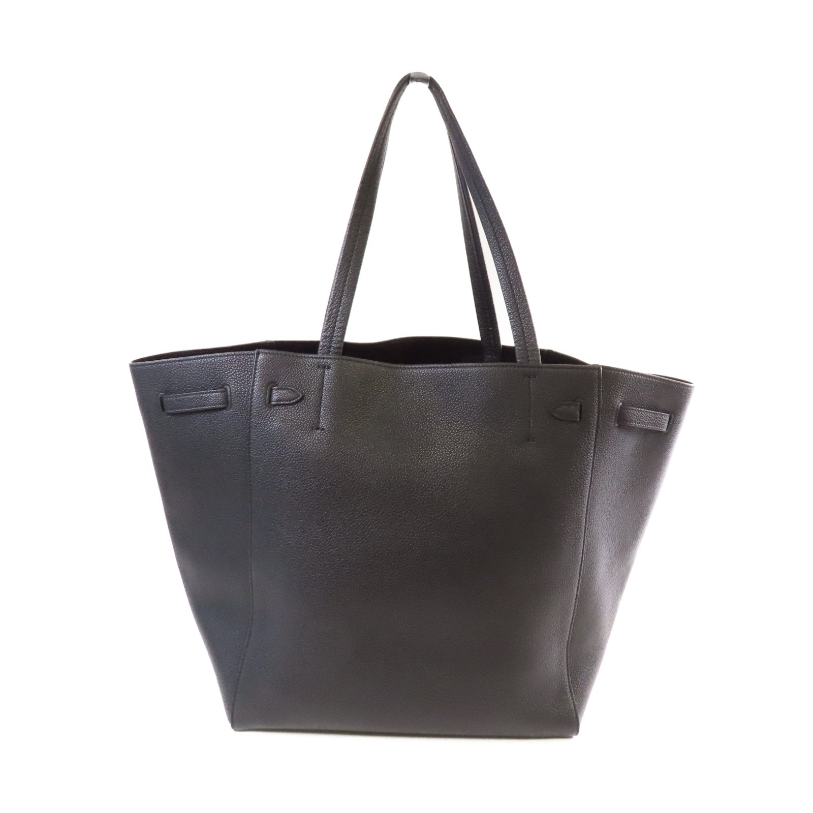 CELINE 牛皮皮革Cabas Phantom Tote Bag肩背袋黑色