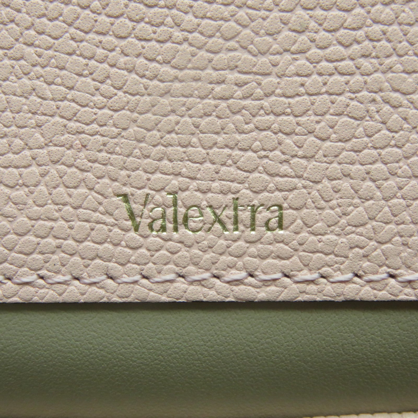 SELECTION Cowhide Leather Valextra Mini Textued 2Way Hand Bag Pink