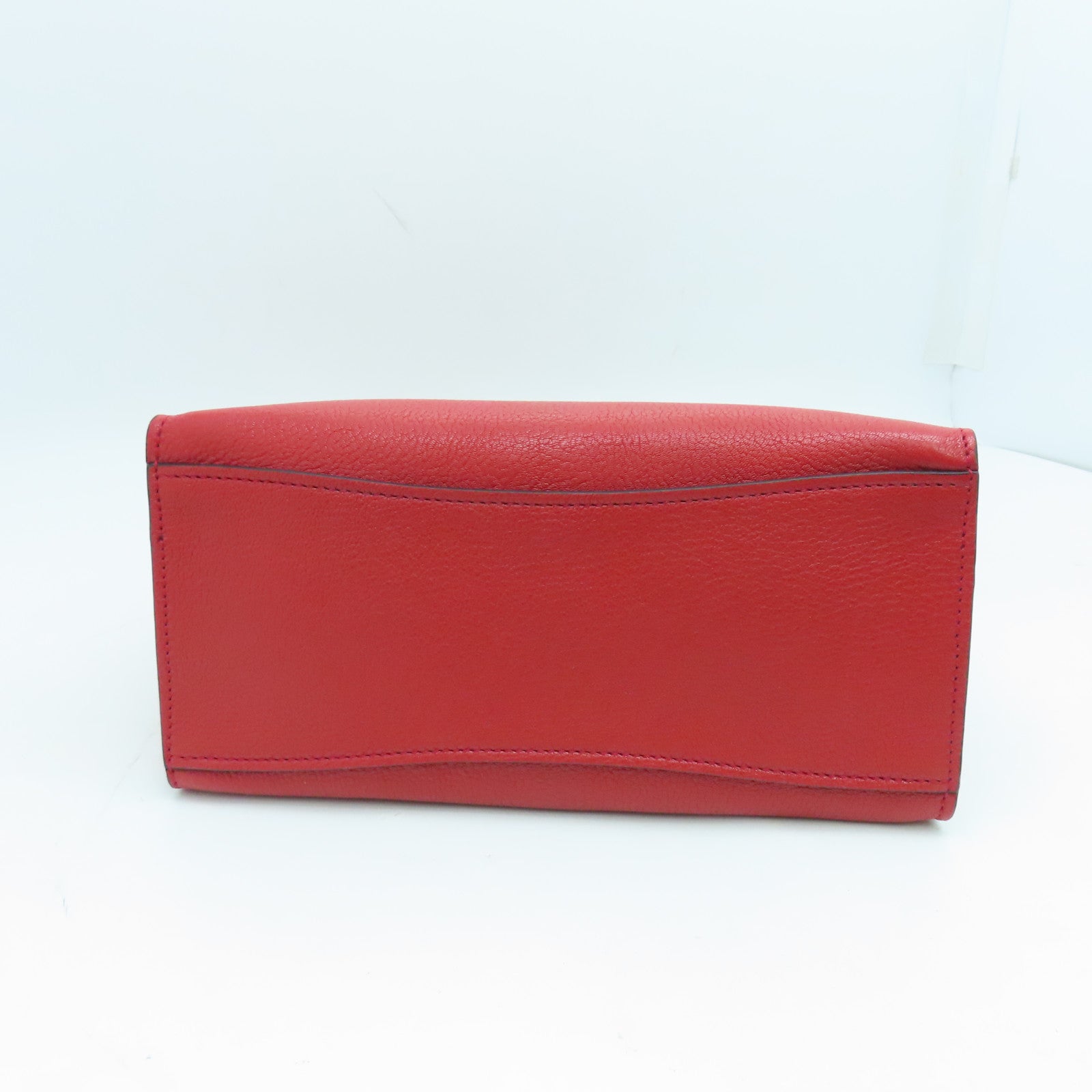 Miu Miu Cowhide Leather 2Way Shoulder Gold Buckle Handle Shoulder Bag Red/Black