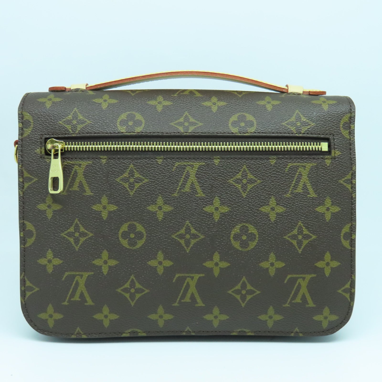 LOUIS VUITTON Monogram Pochette Metis金扣手挽肩背两用袋啡色