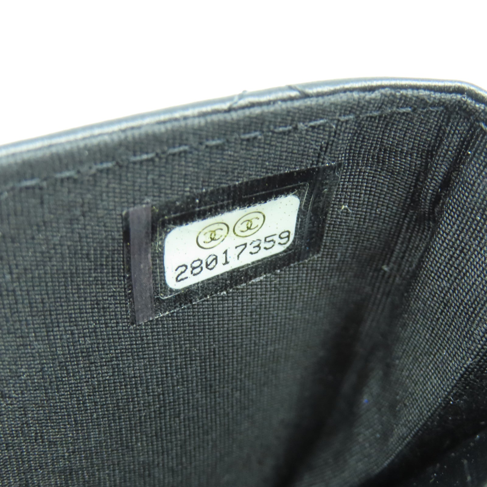 CHANEL 菱格羊皮皮革Waist Bag金扣/銀扣腰包黑色