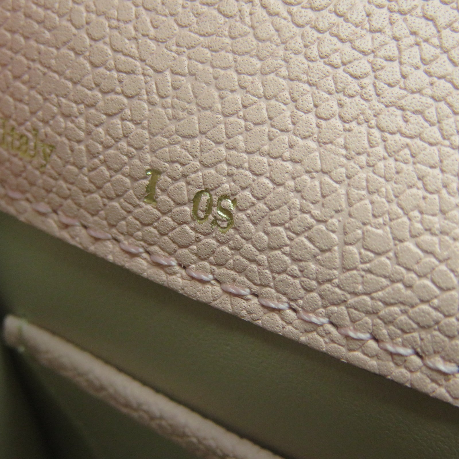 SELECTION Cowhide Leather Valextra Mini Textued 2Way Hand Bag Pink