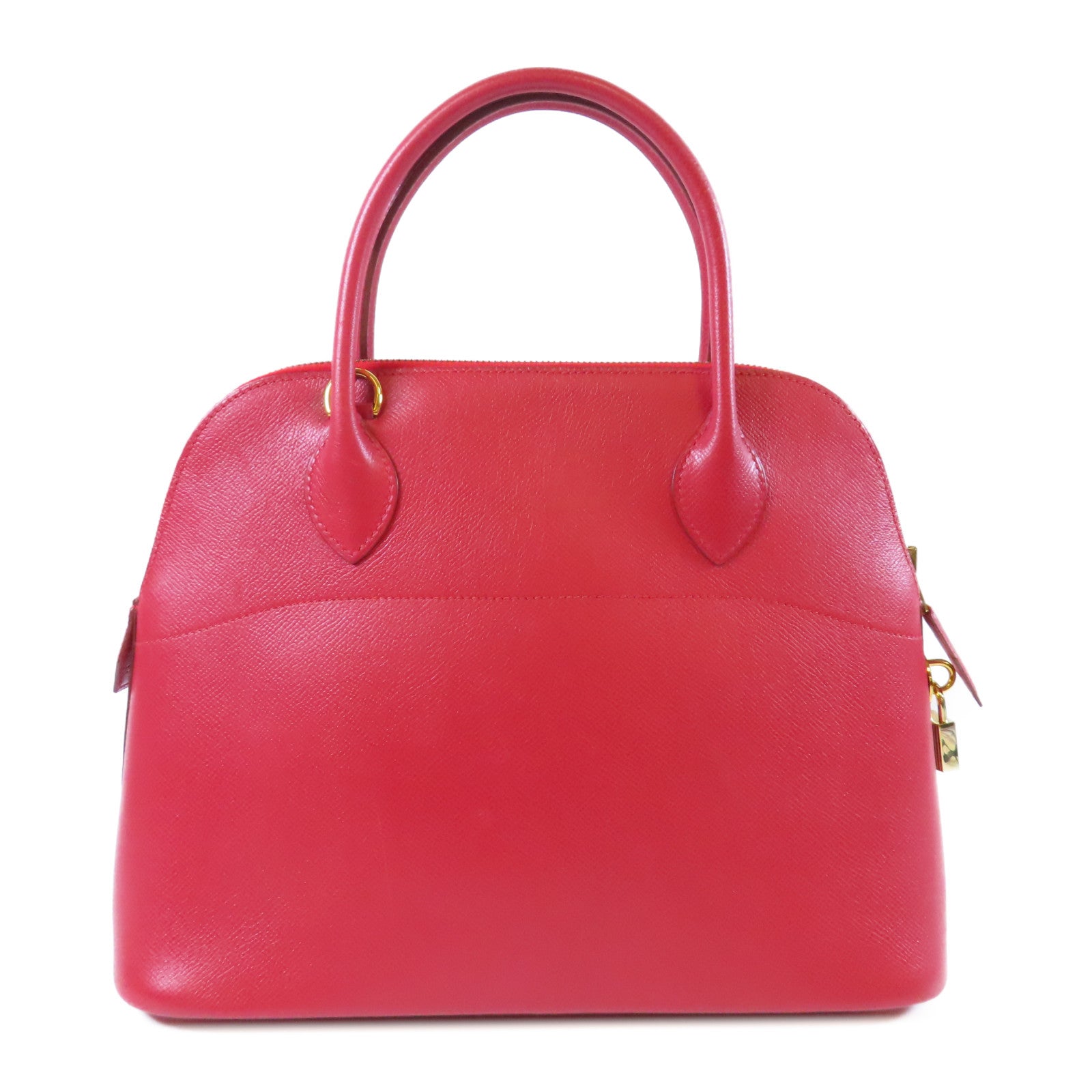 HERMES Courchevel皮革Bolide 31金扣手挽肩背兩用袋紅色