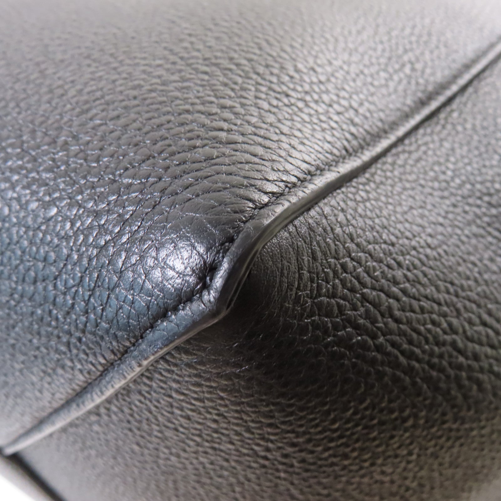 CELINE 牛皮皮革Cabas Phantom Tote Bag肩背袋黑色