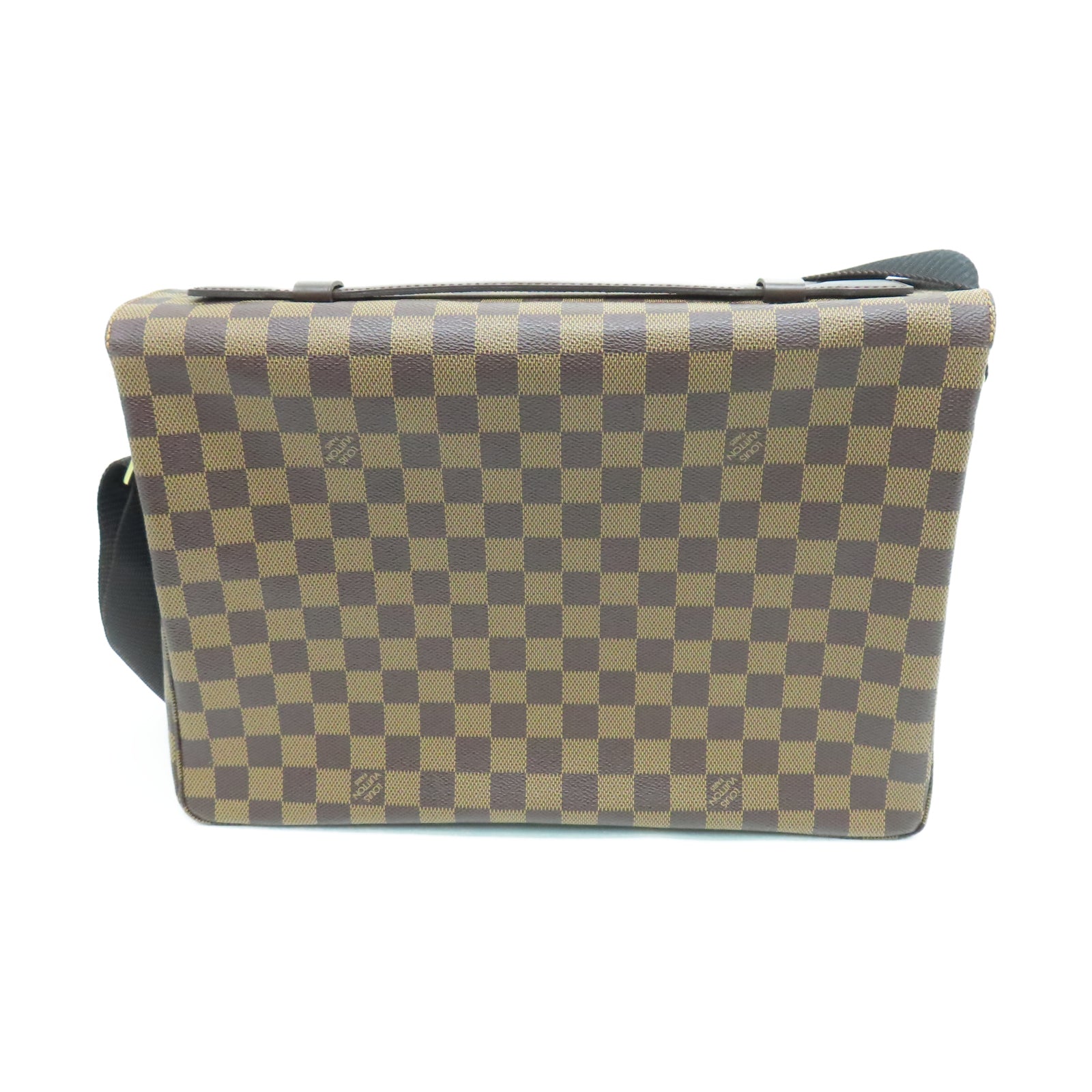 LOUIS VUITTON Damier Broadway金扣肩背袋棕色