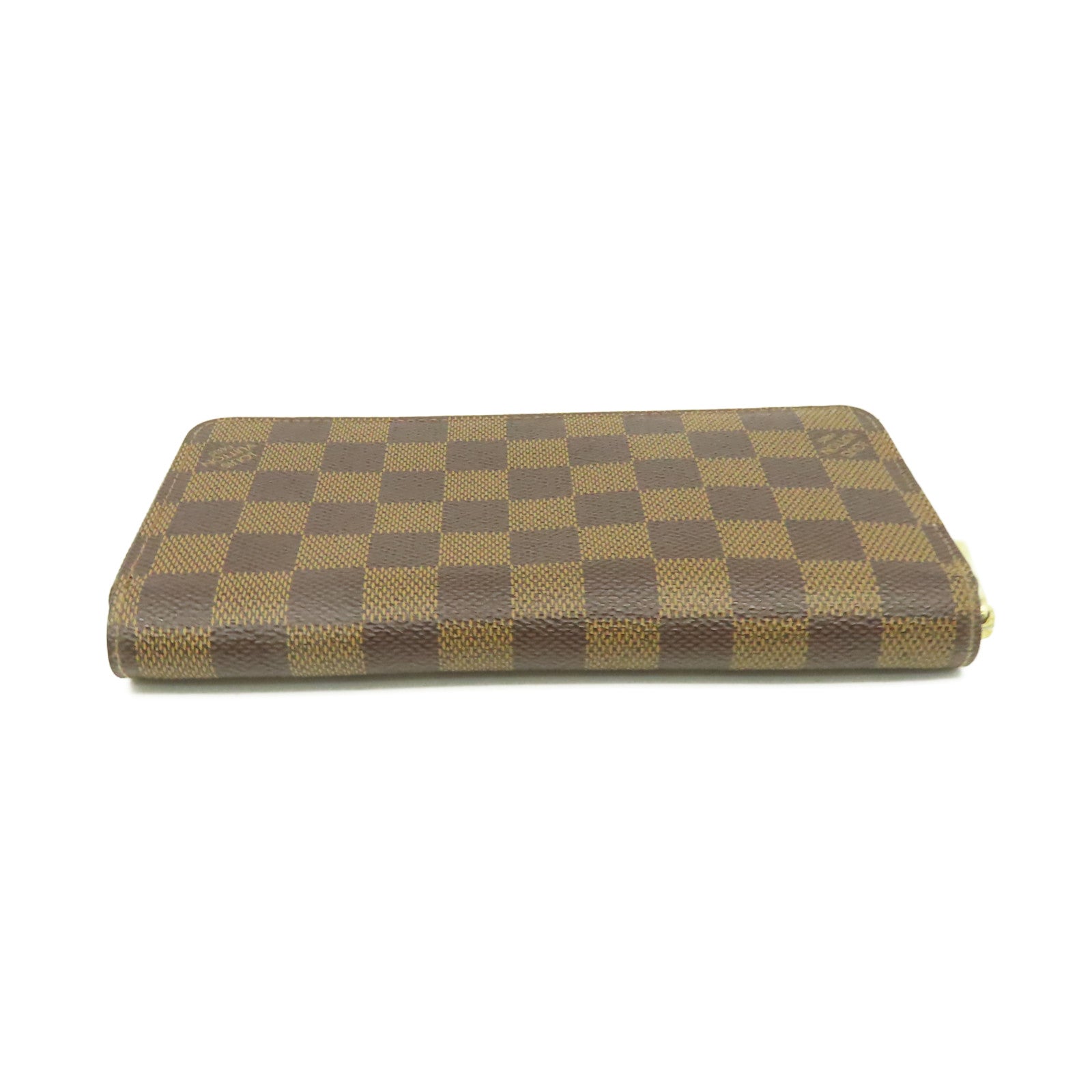 LOUIS VUITTON Damier Long Wallet金扣拉鏈長錢包啡色