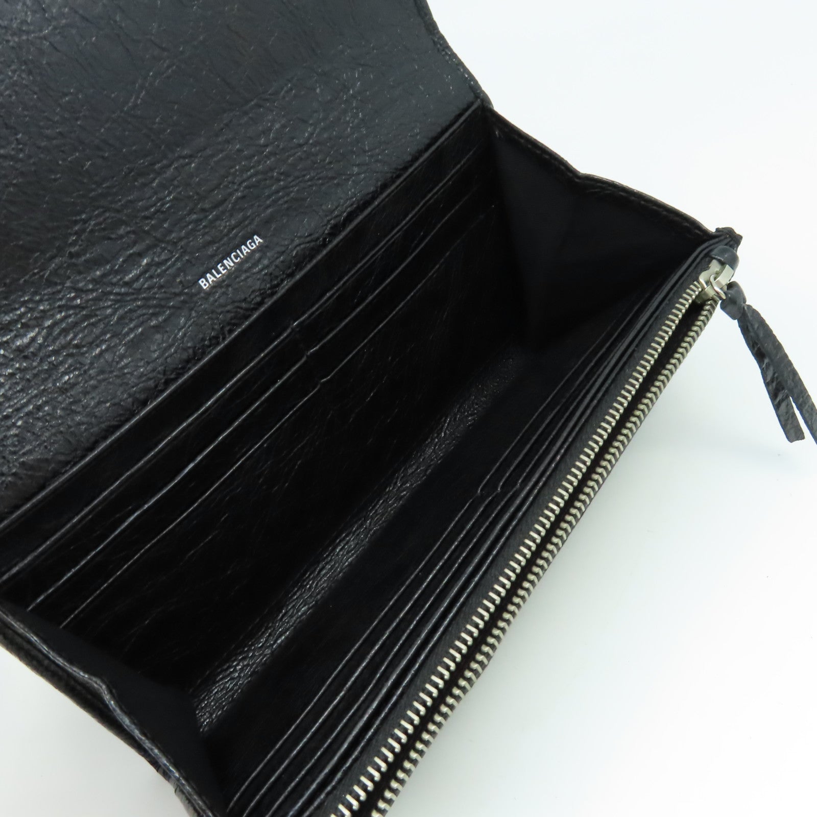 BALENCIAGA 牛皮皮革Long Wallet長錢包黑色