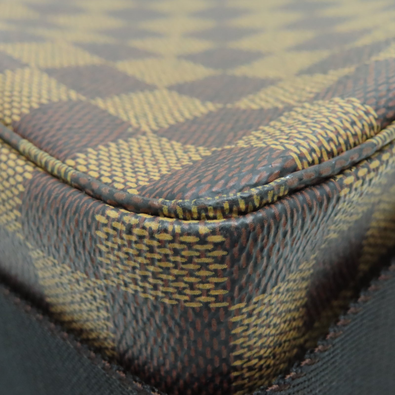 LOUIS VUITTON Damier Broadway金扣肩背袋棕色