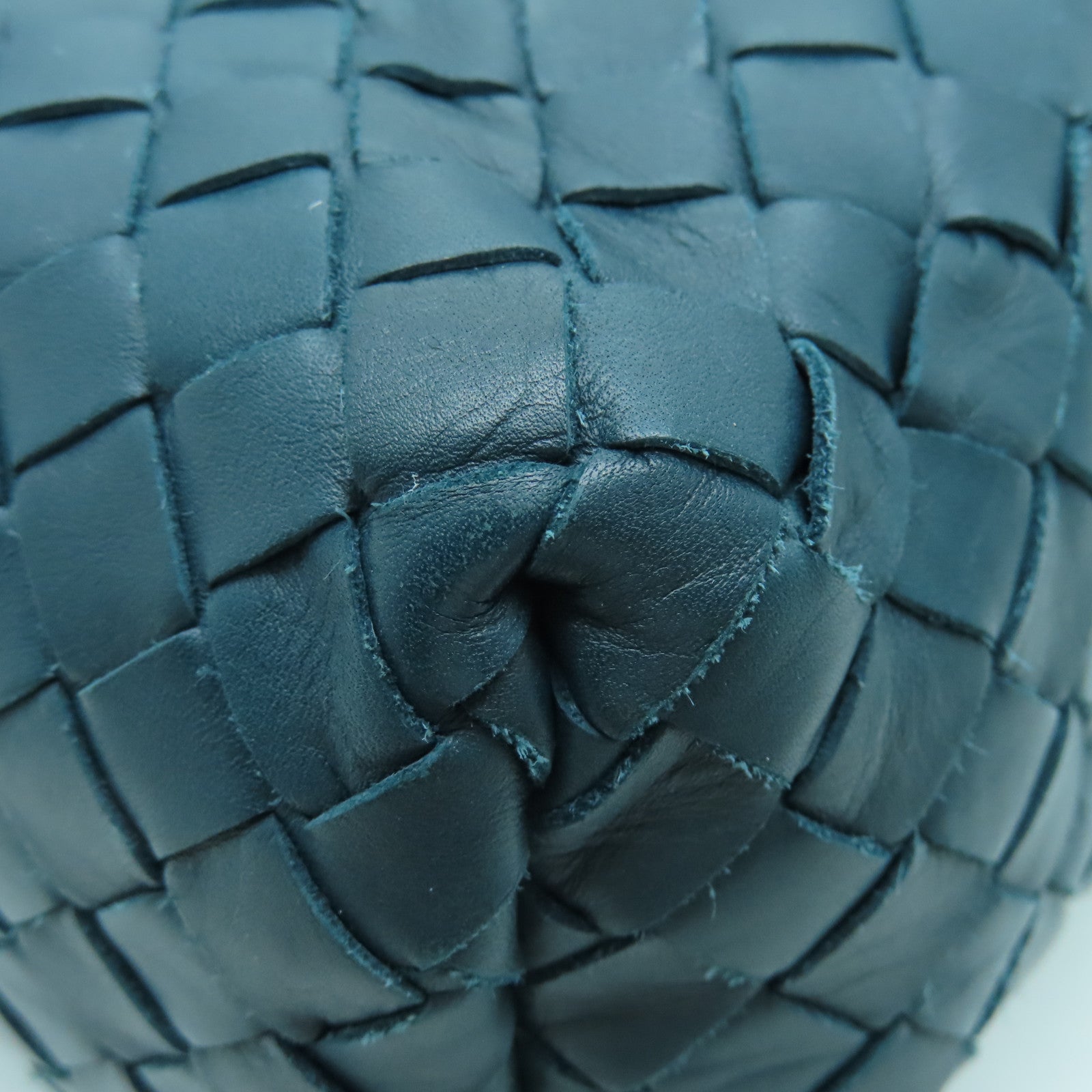 BOTTEGA VENETA 织纹皮革Shoulder Bag银扣肩背袋绿色