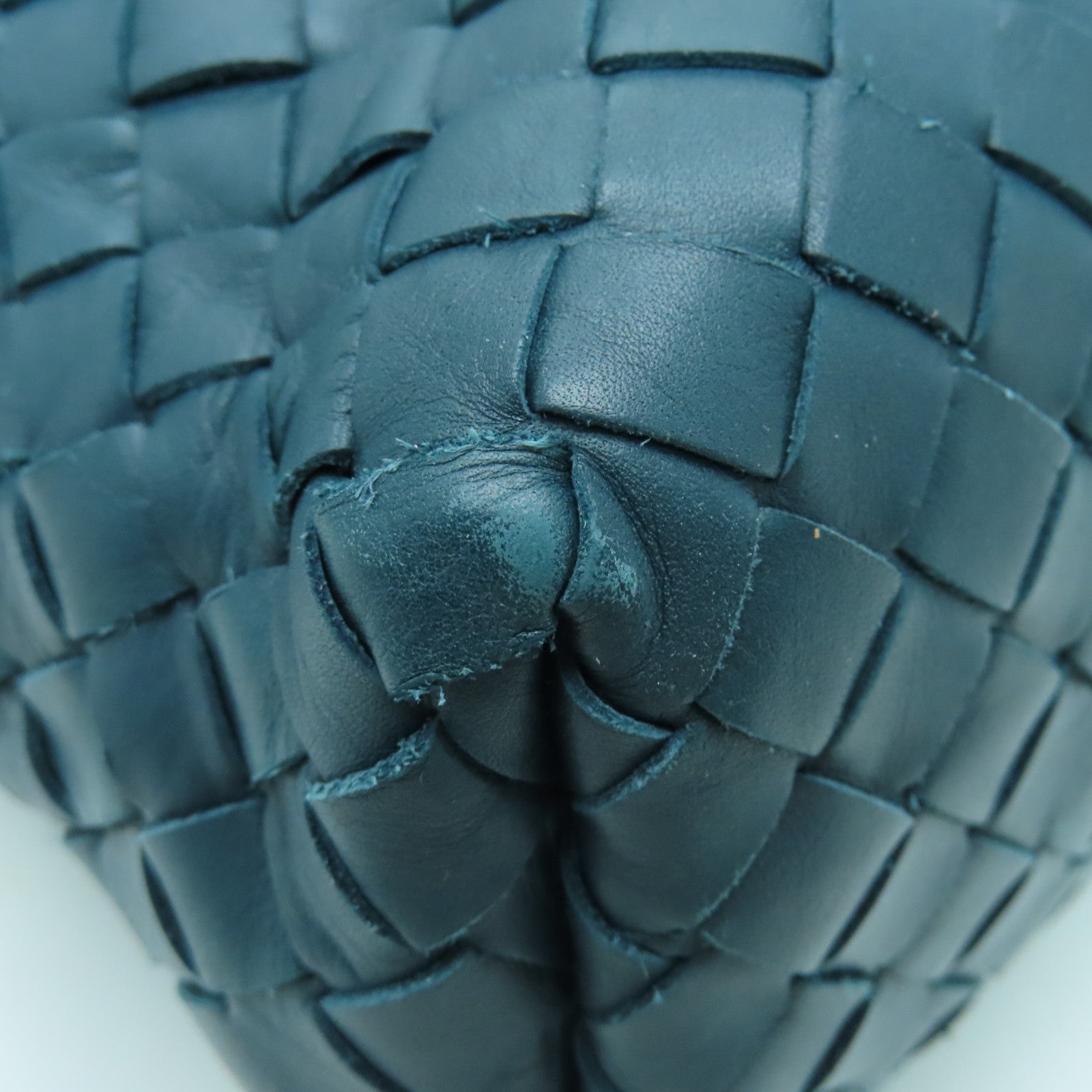 BOTTEGA VENETA 织纹皮革Shoulder Bag银扣肩背袋绿色