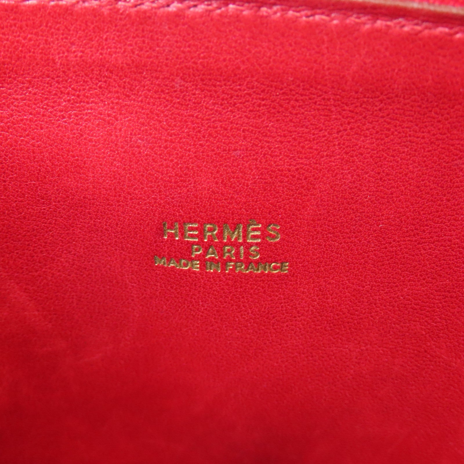 HERMES Courchevel皮革Bolide 31金扣手挽肩背兩用袋紅色