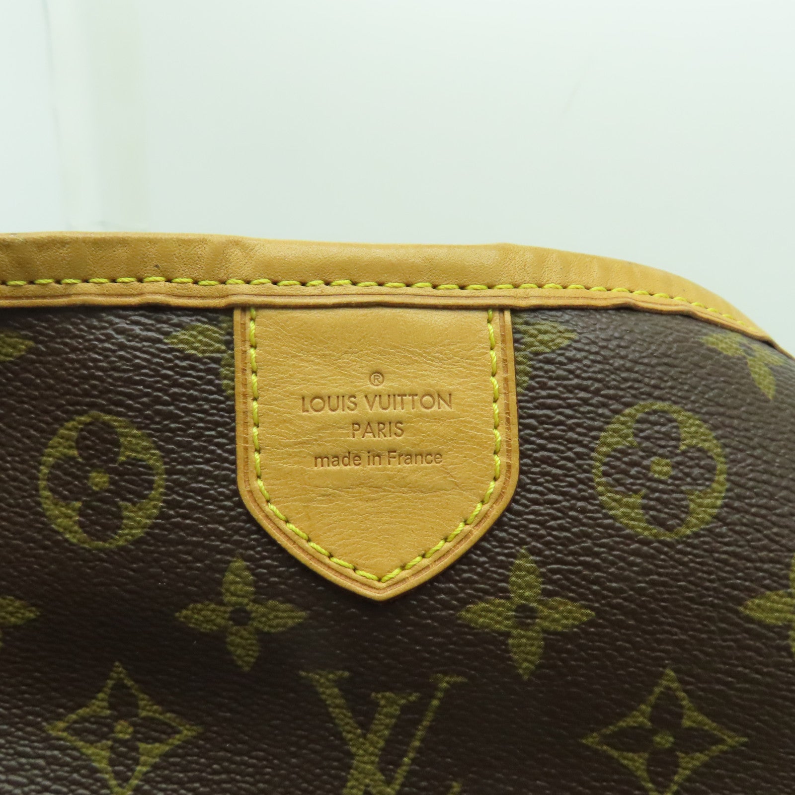 LOUIS VUITTON Monogram Delightful MM金扣肩背袋啡色