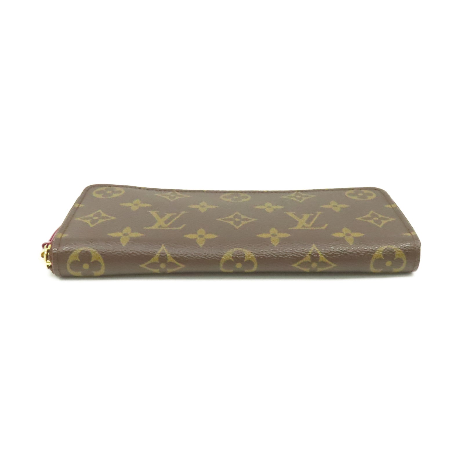 LOUIS VUITTON Monogram Clemence Round Long Wallet拉鏈長錢包啡色