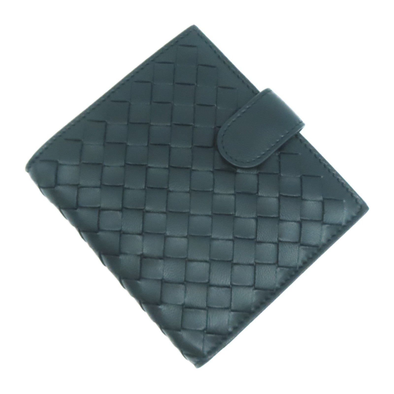 BOTTEGA VENETA 織紋羊皮皮革Wallet錢包黑色