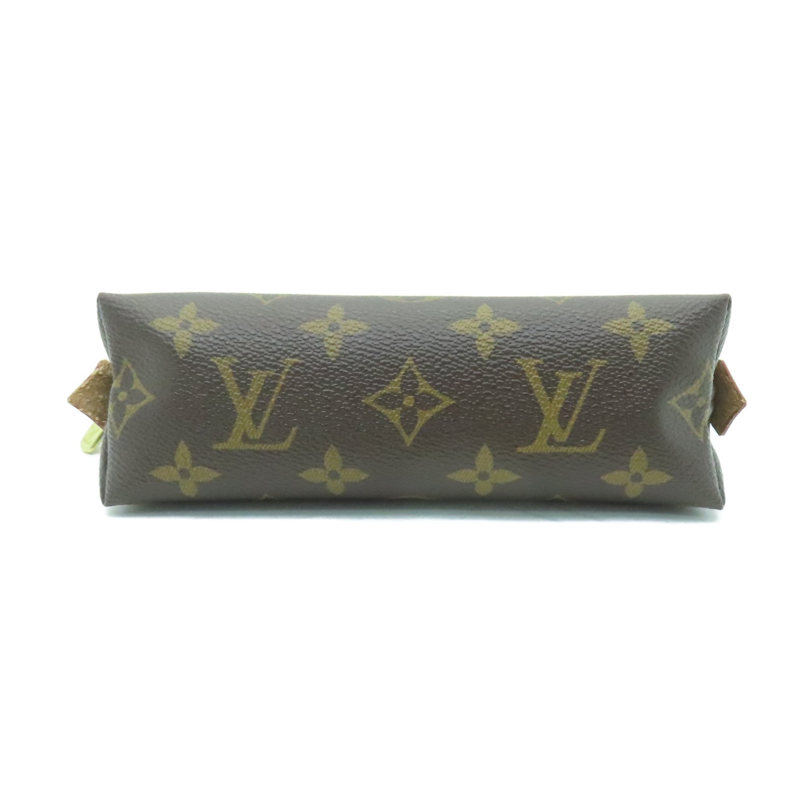 LOUIS VUITTON Monogram Cosmetic Pouch金扣手拿包啡色
