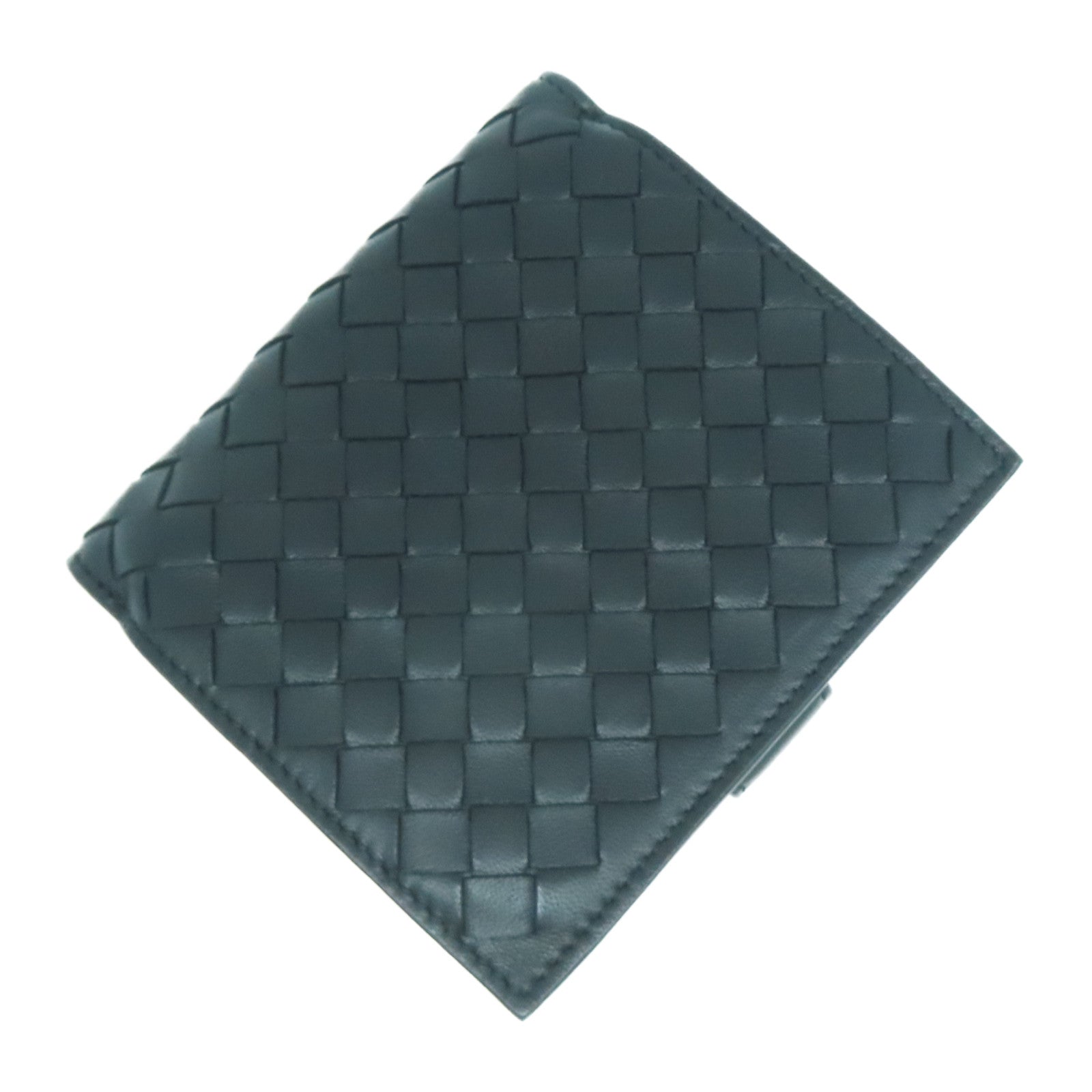 BOTTEGA VENETA 織紋羊皮皮革Wallet錢包黑色