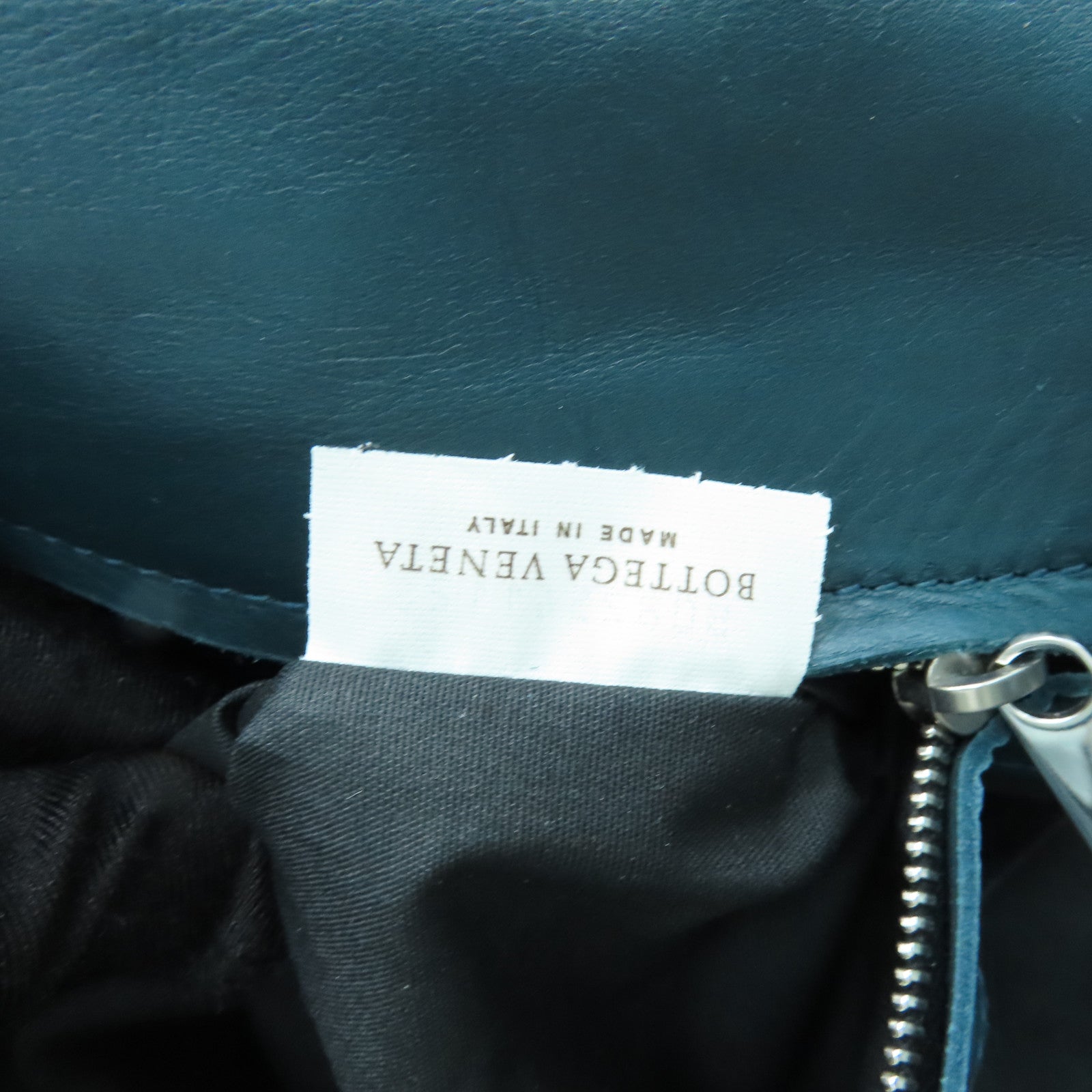 BOTTEGA VENETA 织纹皮革Shoulder Bag银扣肩背袋绿色