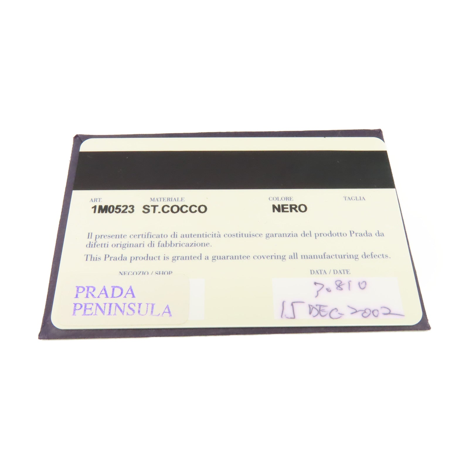 PRADA 牛皮皮革Short Wallet銀扣短錢包黑色