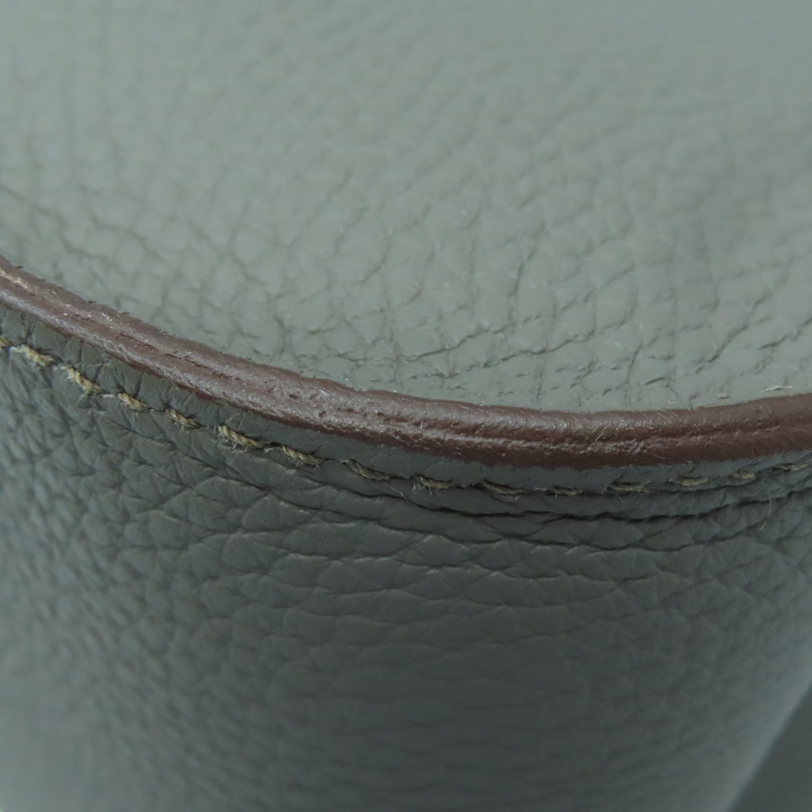 HERMES Taurillon Clemence皮革Jypsiere 28銀扣肩背袋錫器灰色