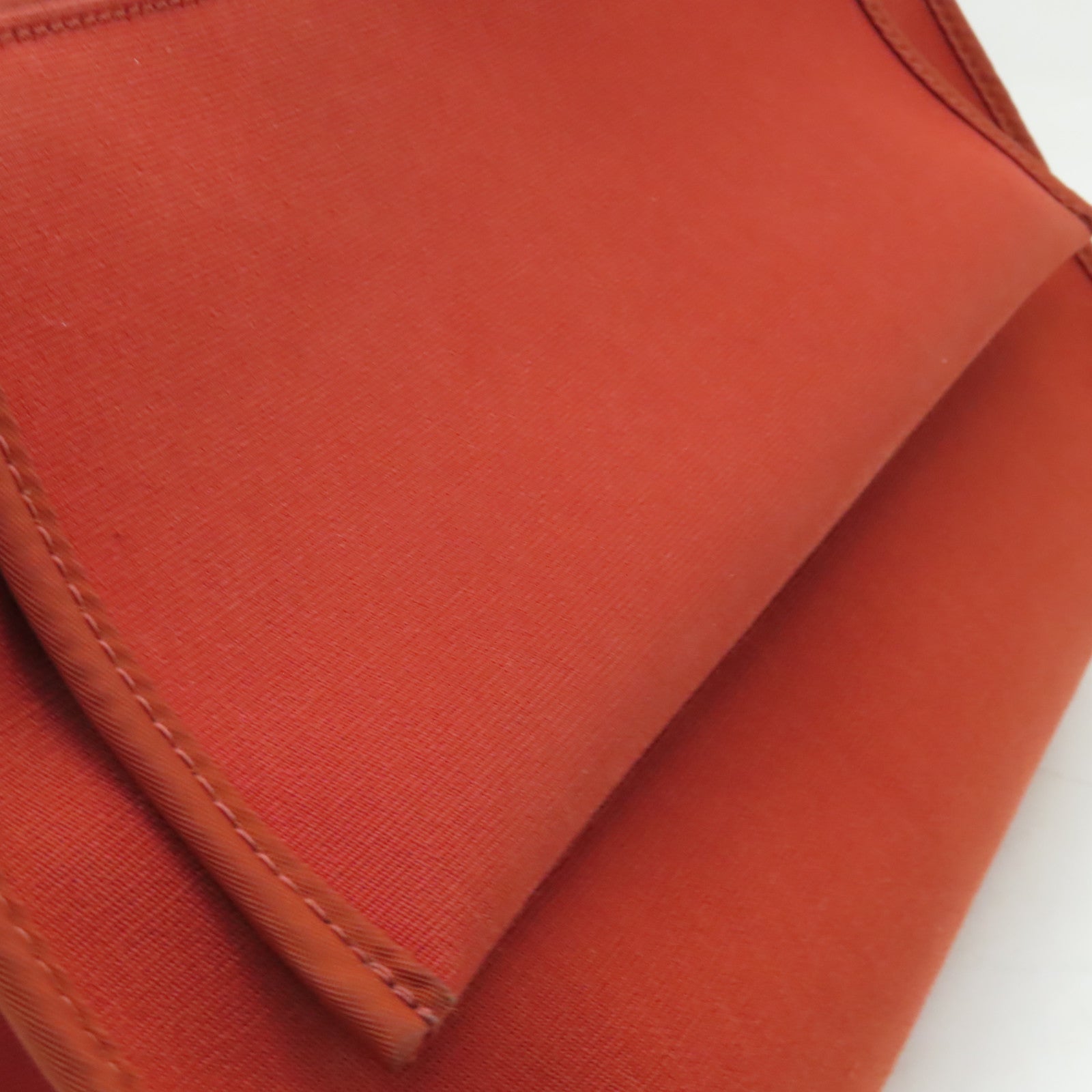 HERMES 帆布Herbag PM銀扣手挽肩背兩用袋紅色