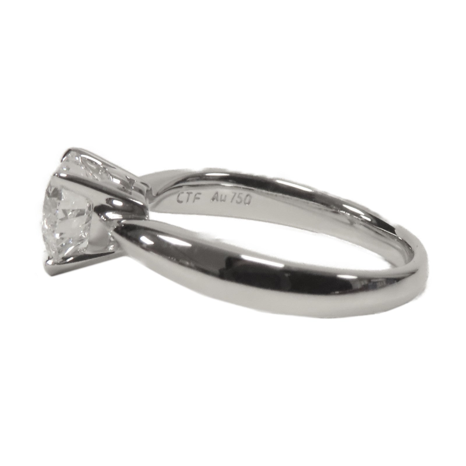 JEWELRY 18K白金Ring 1.01ct鑽石戒指US#4.25