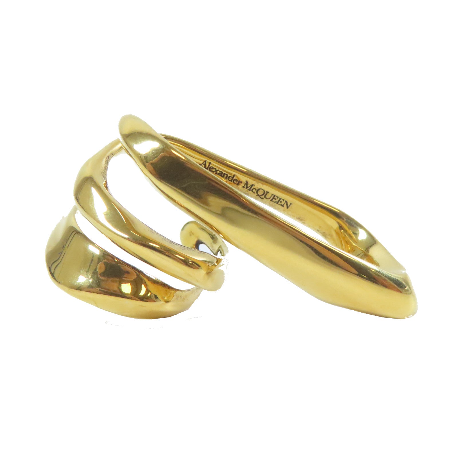 Alexander McQueen 金屬Ring戒指金色US#7