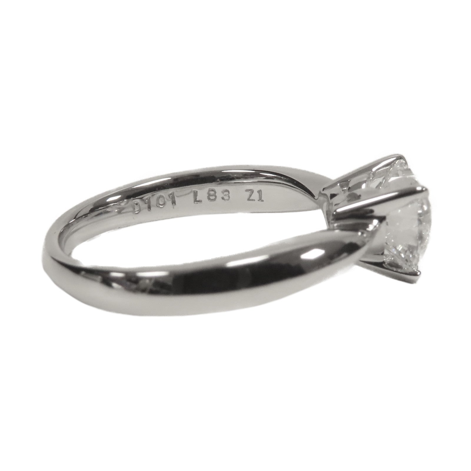 JEWELRY 18K白金Ring 1.01ct鑽石戒指US#4.25
