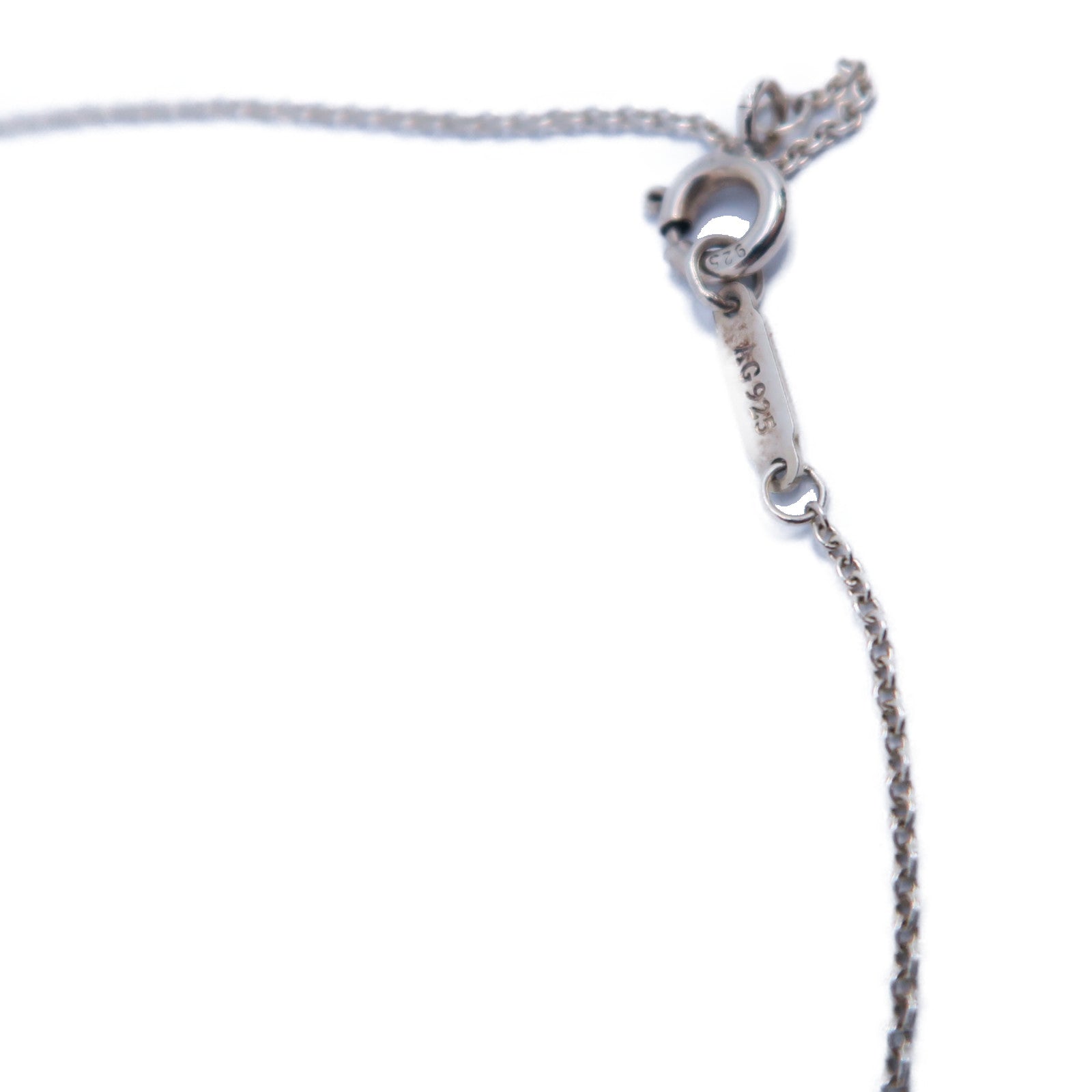 TIFFANY＆CO 925純銀Mini Heart Necklace項鏈淺藍色