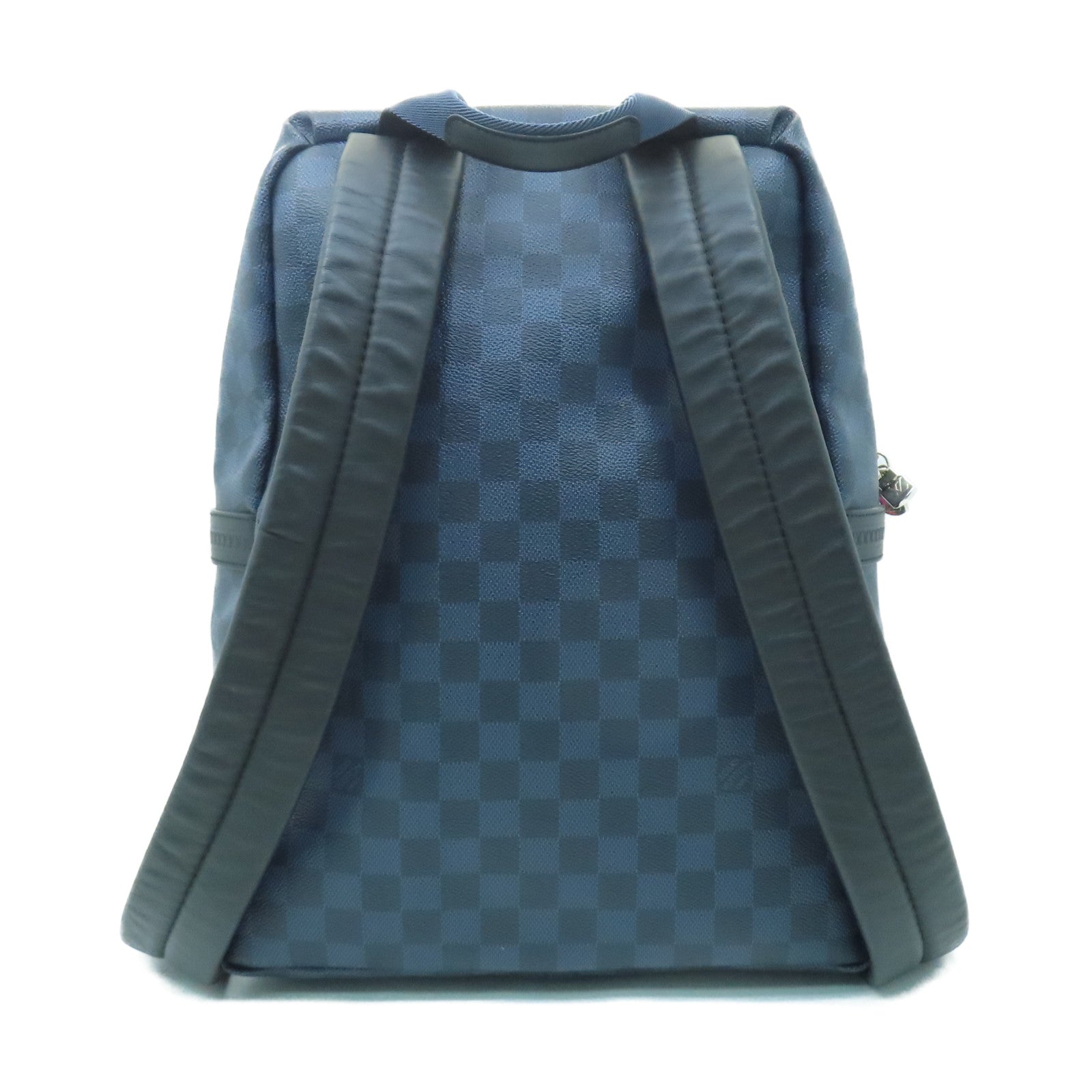 LOUIS VUITTON Damier Apollo銀扣背包深藍色