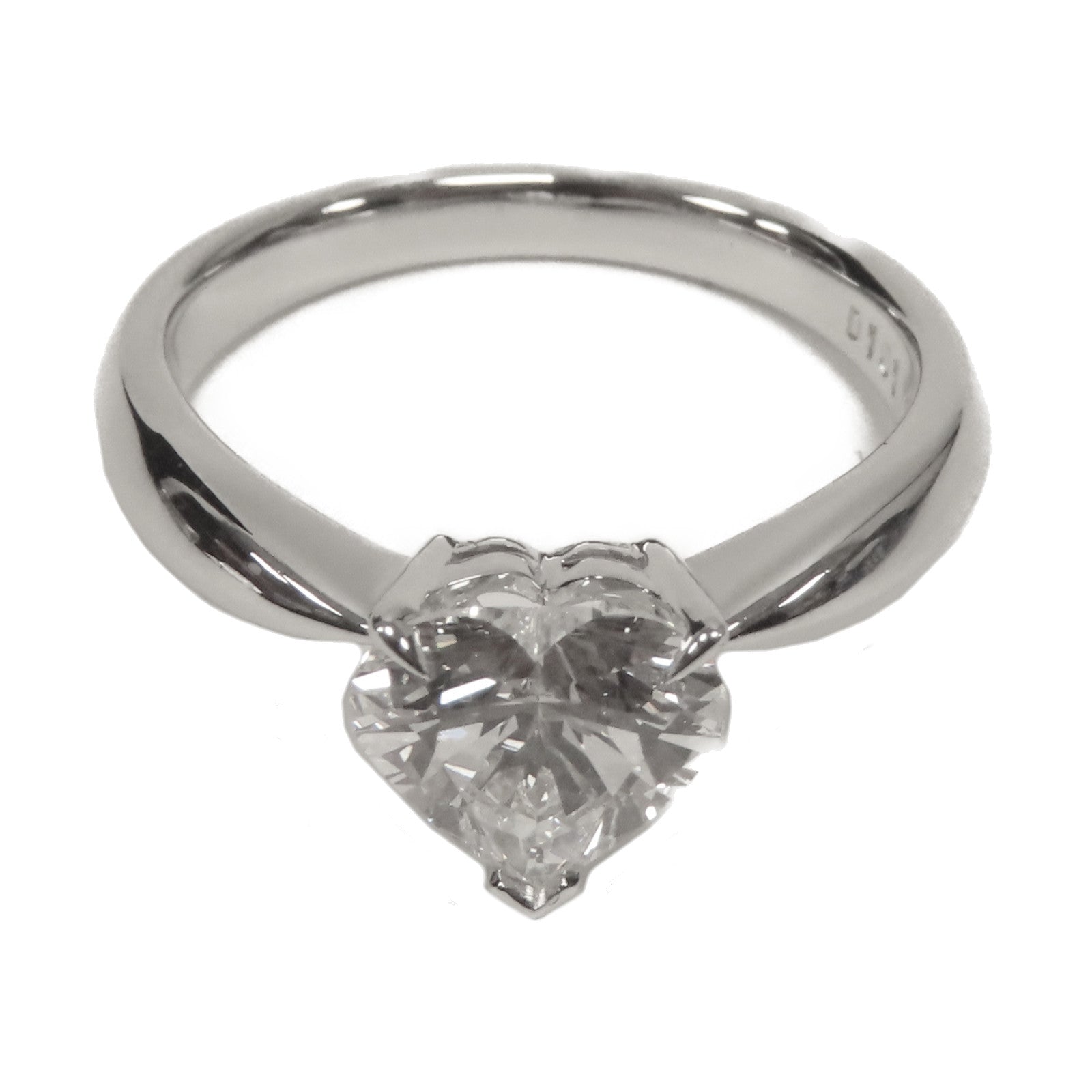 JEWELRY 18K白金Ring 1.01ct鑽石戒指US#4.25
