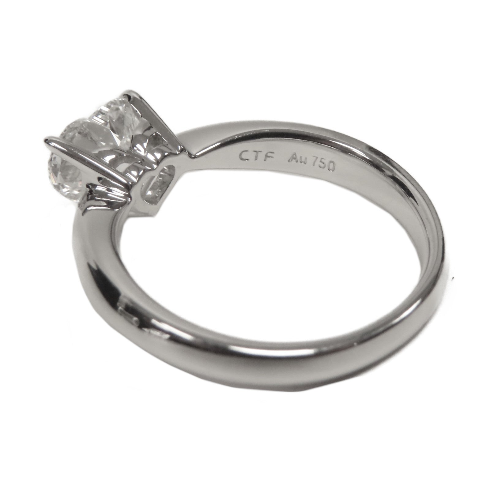 JEWELRY 18K白金Ring 1.01ct鑽石戒指US#4.25