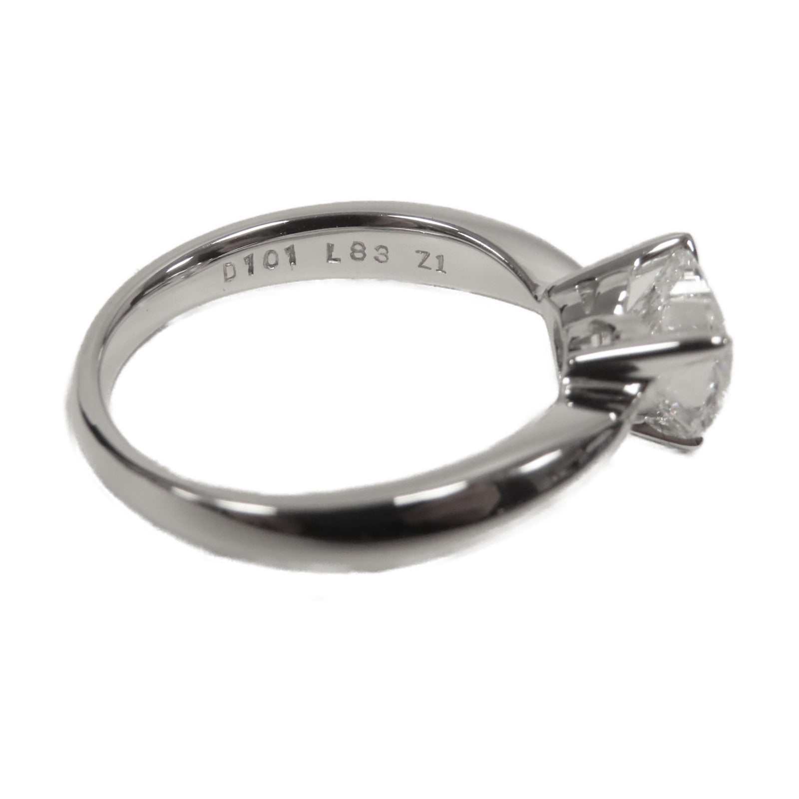 JEWELRY 18K白金Ring 1.01ct鑽石戒指US#4.25