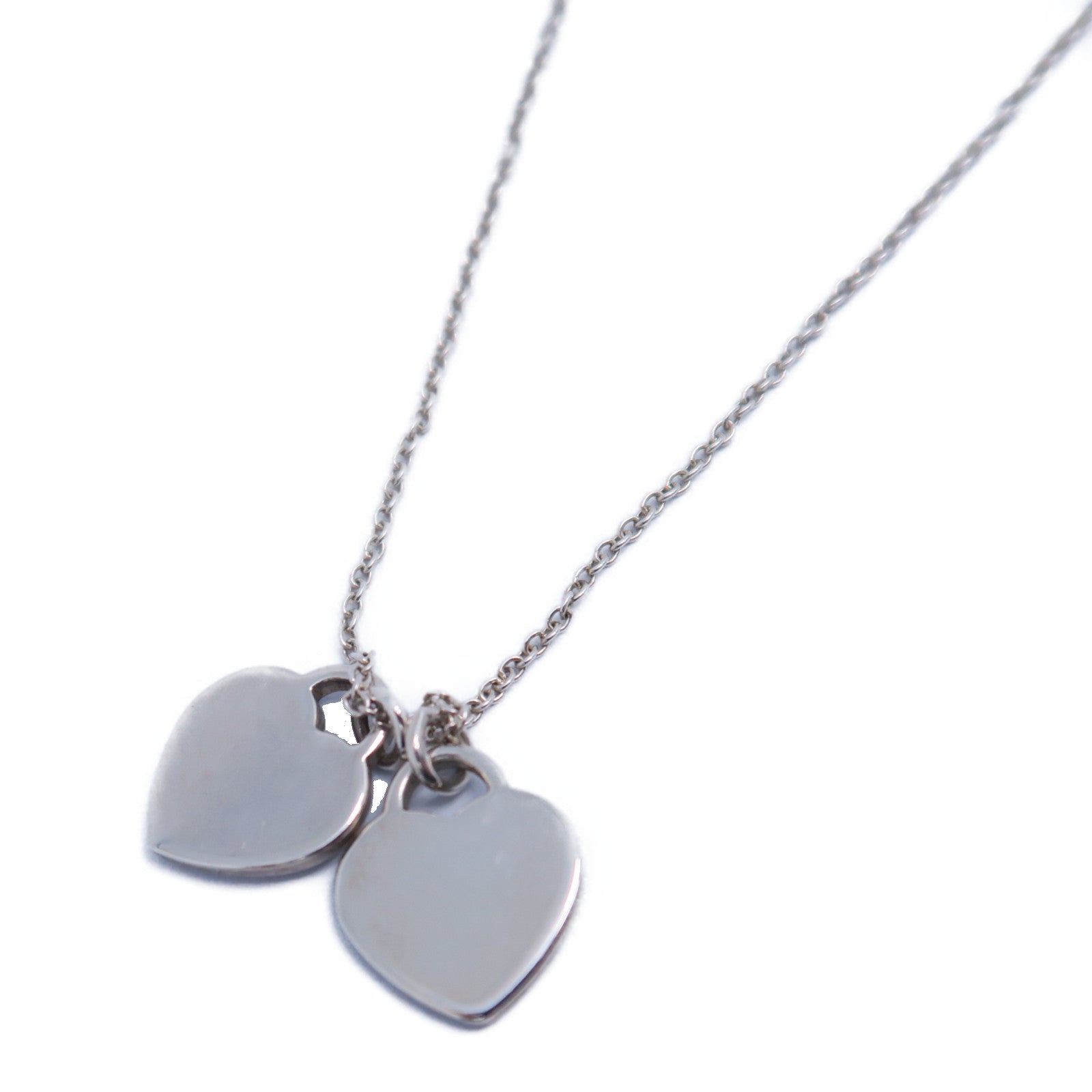 TIFFANY＆CO 925純銀Mini Heart Necklace項鏈淺藍色