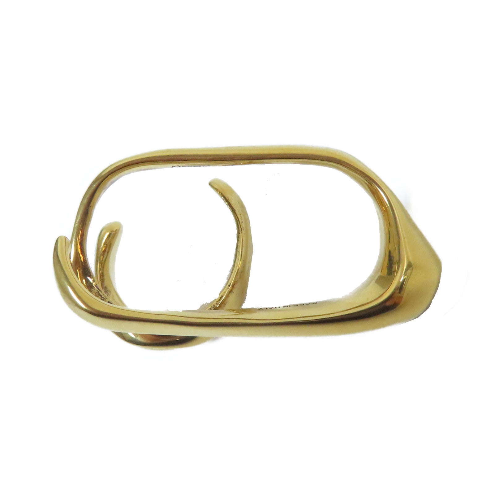 Alexander McQueen 金屬Ring戒指金色US#7