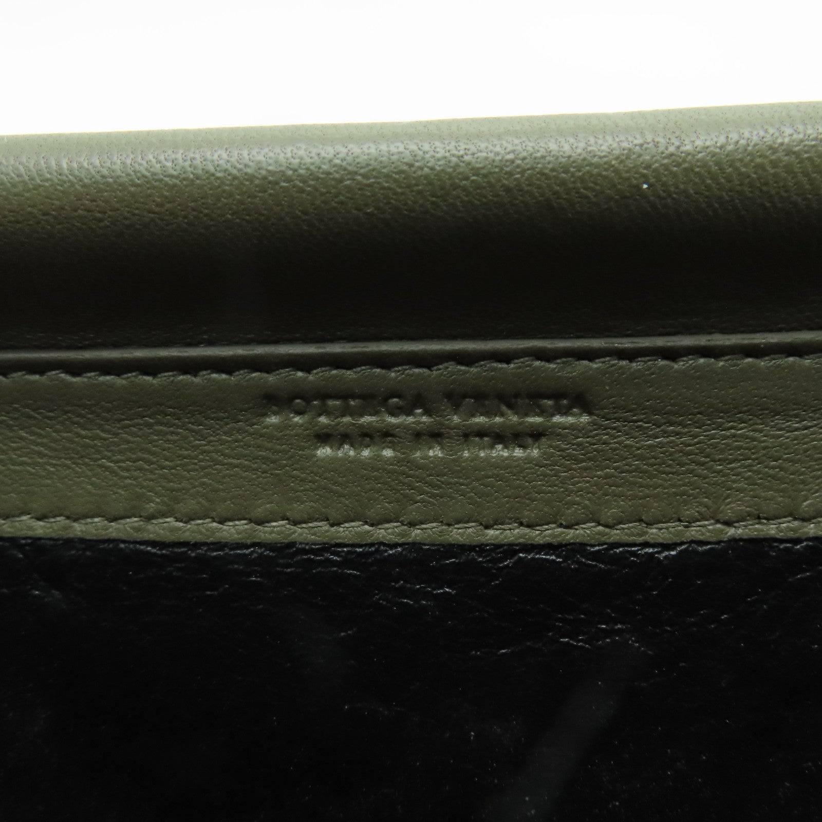 BOTTEGA VENETA 織紋皮革Wallet On Chain鏈帶肩背袋啡色