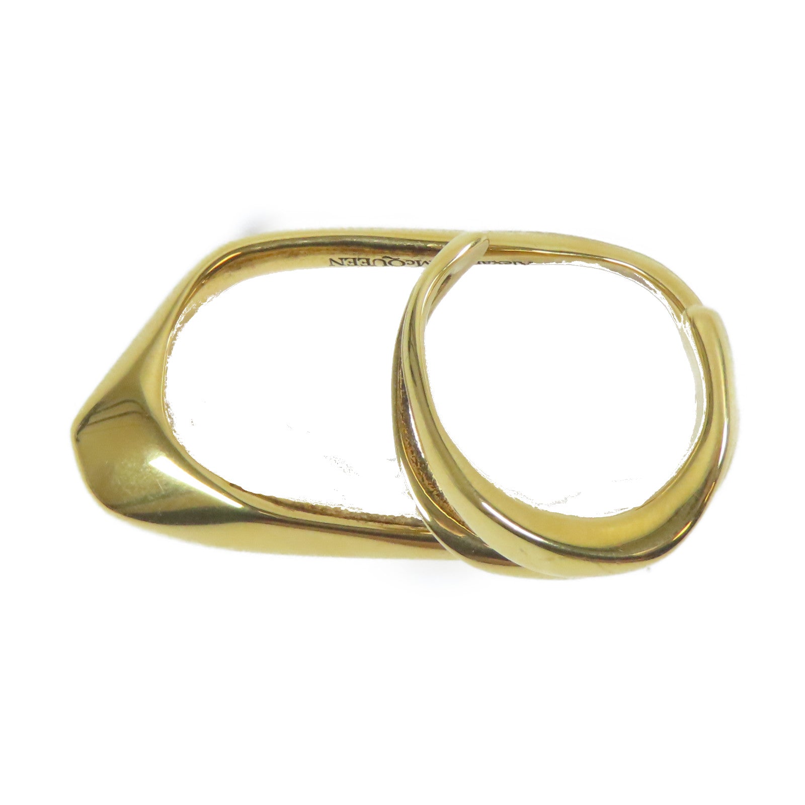 Alexander McQueen 金屬Ring戒指金色US#7