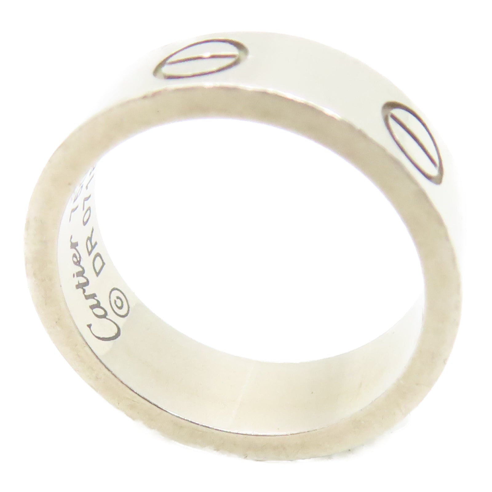 CARTIER 18K白金Love Ring戒指US#5