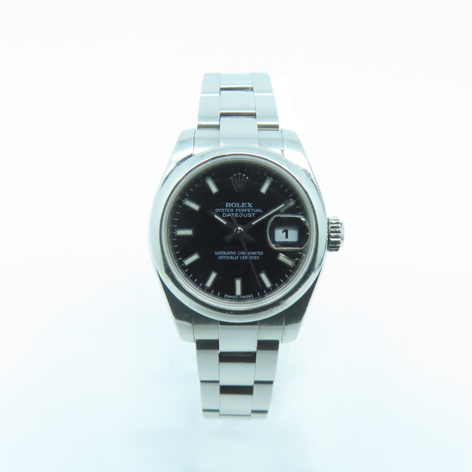 ROLEX Datejust Stainless Steel Watch Automatic Movement Black