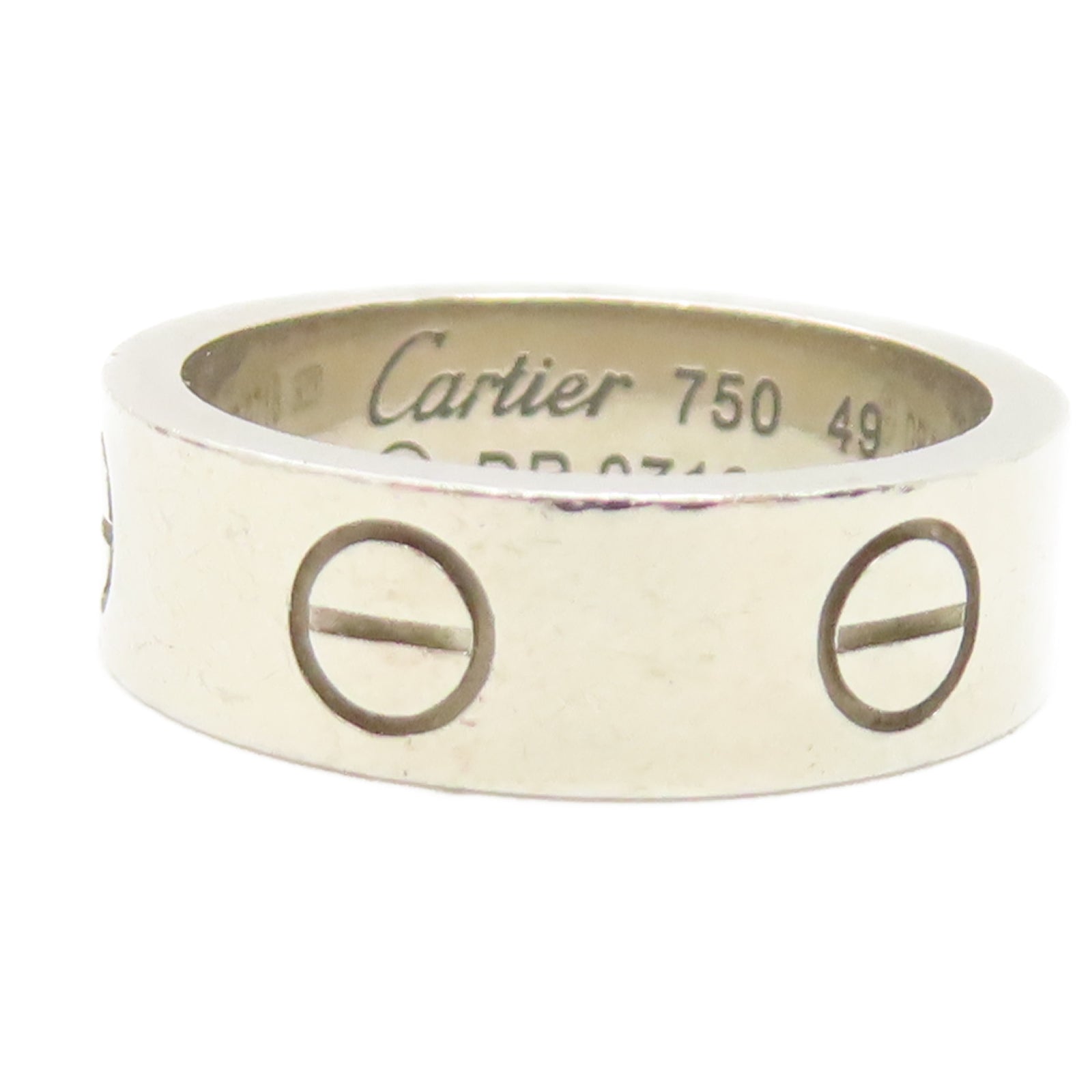 CARTIER 18K白金Love Ring戒指US#5