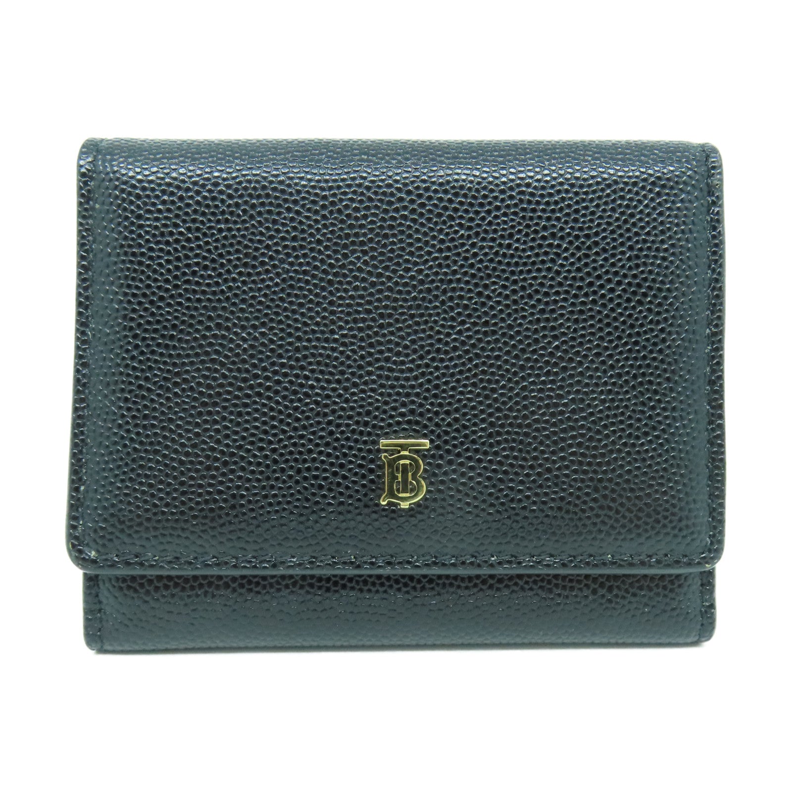 BURBERRY 牛皮皮革Card Case金扣卡片套黑色