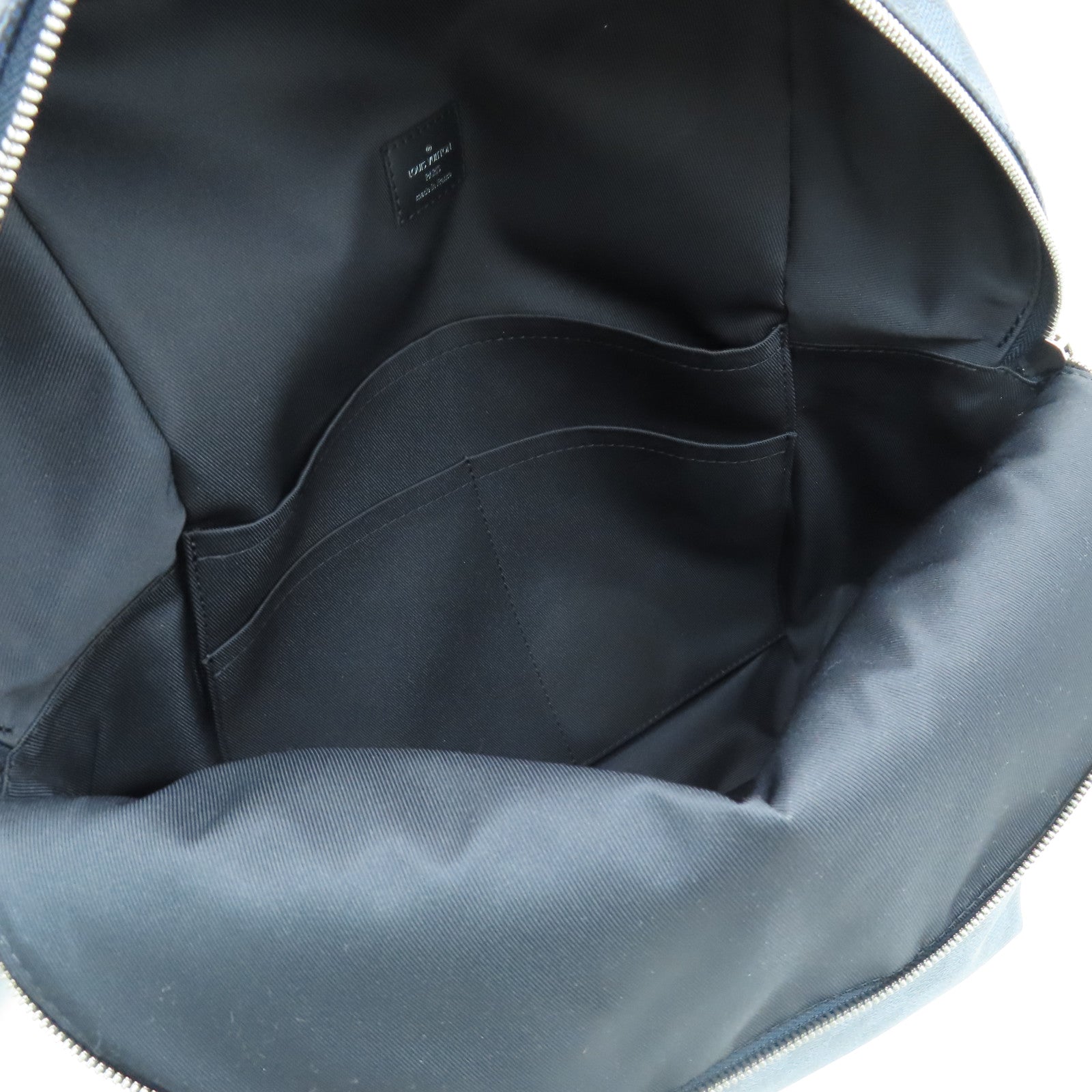 LOUIS VUITTON Damier Apollo銀扣背包深藍色