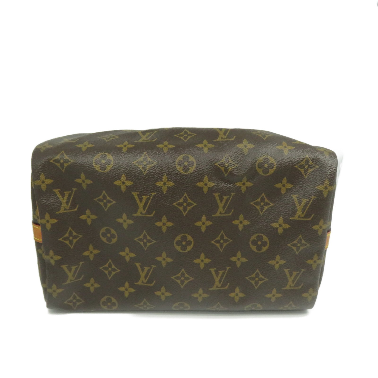 LOUIS VUITTON Monogram Speedy Bandouliere 30金扣手挽肩背兩用袋啡色
