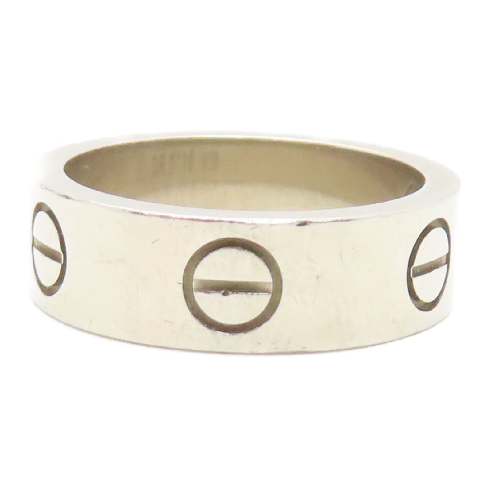 CARTIER 18K白金Love Ring戒指US#5