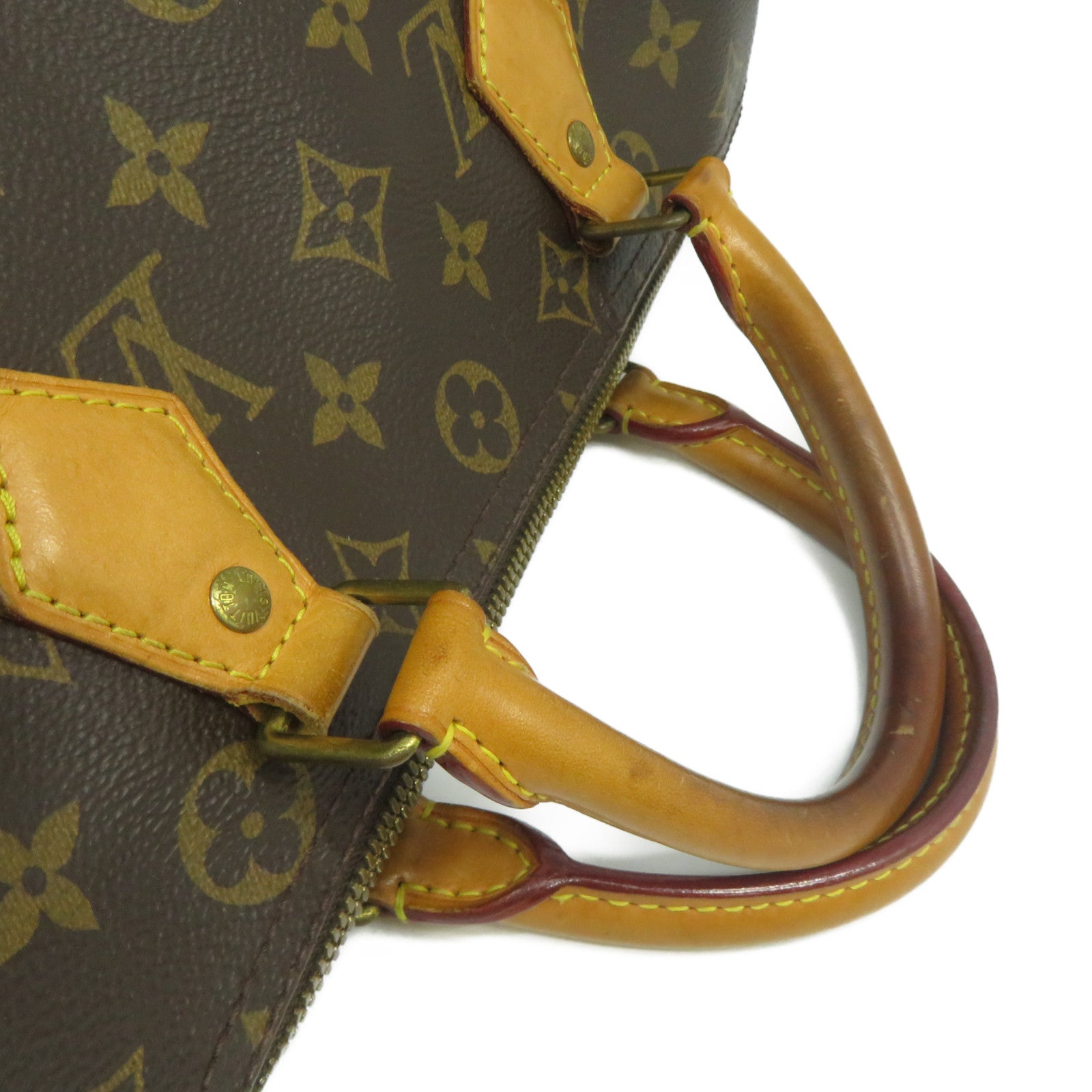 LOUIS VUITTON Monogram Speedy Bandouliere 30金扣手挽肩背兩用袋啡色